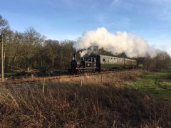 32678 approaches Rolvenden with a photocharter on 22 Feb 19  © Andrew Hardy